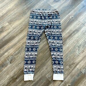 VS Pink Snowflake Thermal PJs-Long Underwear